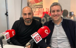 paco sanchís de enne estudio con lluis llopis de elo construcciones en cv radio hablan de arquitectura en Valencia